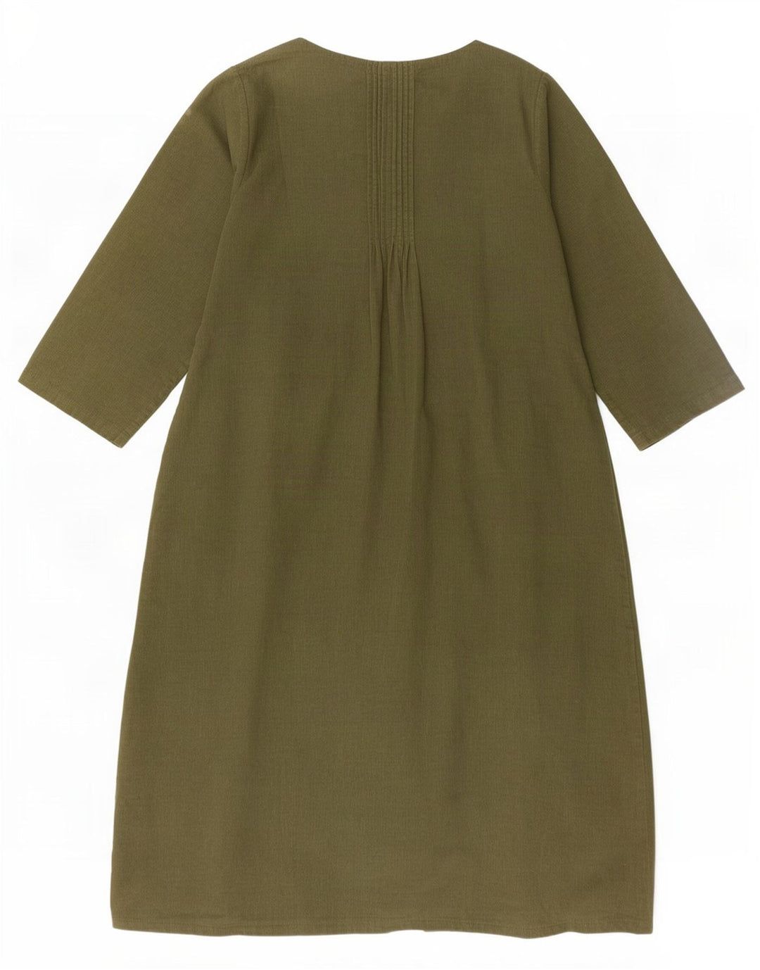 April Cornell Robe basique à manches 3/4 pour femme UK 14 Vert moyen floral