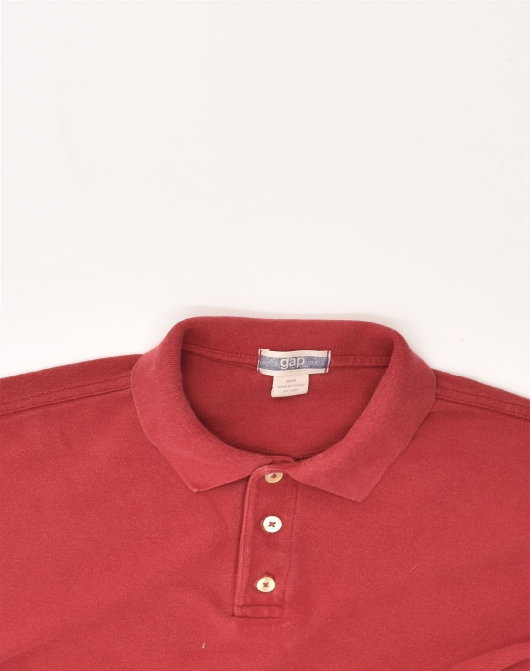 GAP Mens Polo Shirt Medium Red Cotton | Vintage Gap | Thrift | Second-Hand Gap | Used Clothing | Messina Hembry 