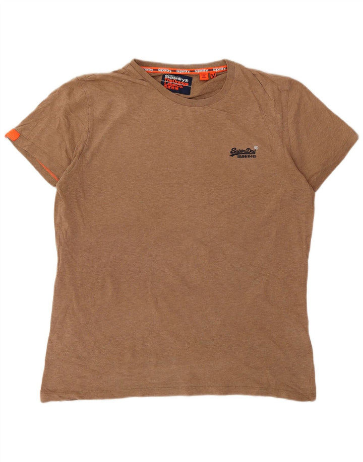 Superdry T-Shirt Homme Marron Moyen Coton