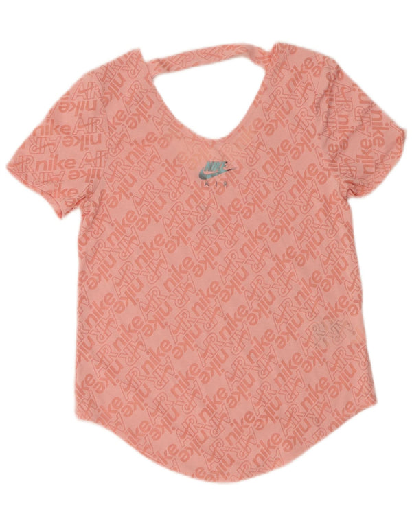 Nike T-shirt graphique pour femme UK 6 XS Rose Coton