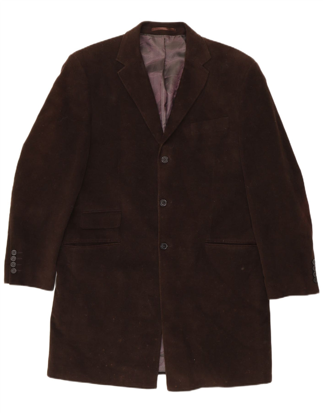 French Connection Manteau pour homme UK 40 Large Marron Coton