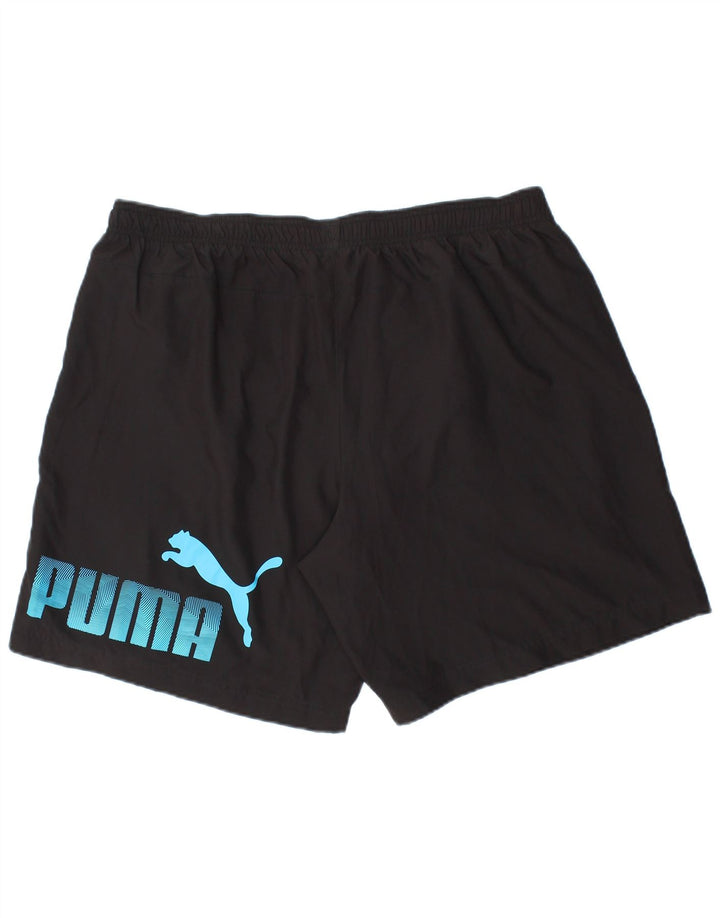 Puma Short de Sport Graphique Homme XL Noir Polyester