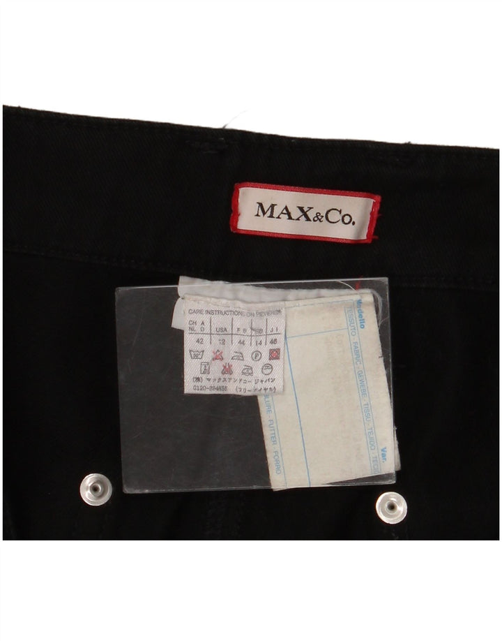 Max & Co. Bermuda pour femme UK 14 Large W36 Noir