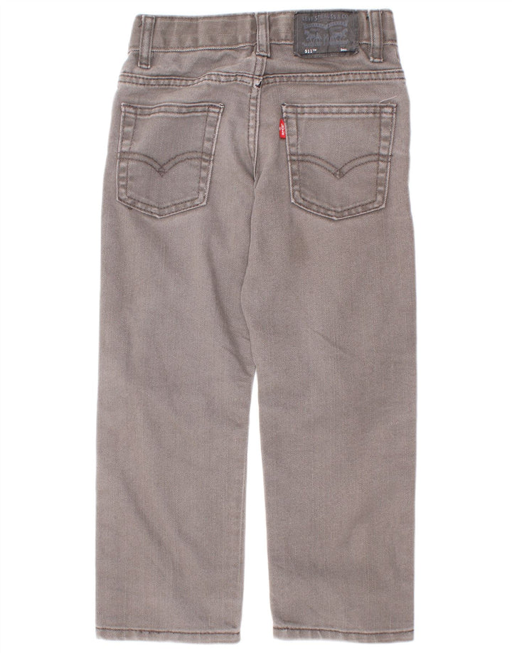 Levi's Garçons 511 Jean Slim Déchiré 4-5 Ans W22 L18 Gris Coton