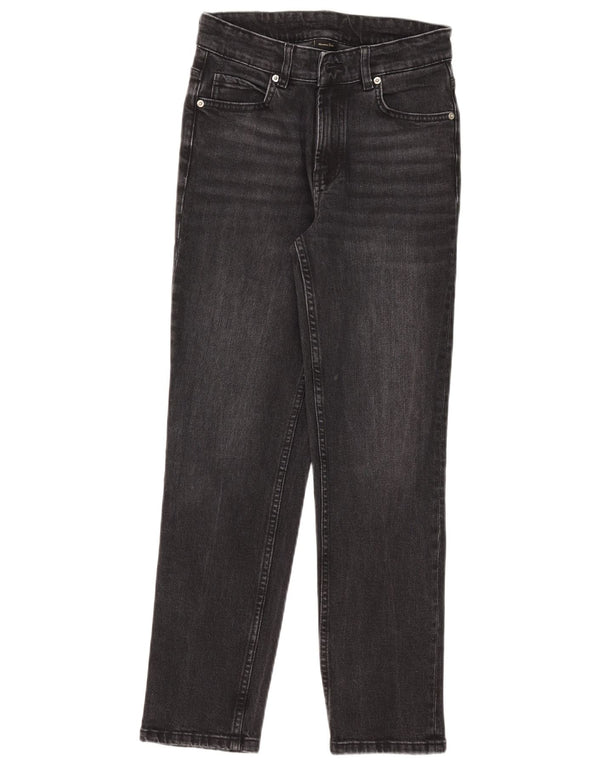 Massimo Dutti Jean droit pour femme EU 34 2XS W24 L26 Noir Coton