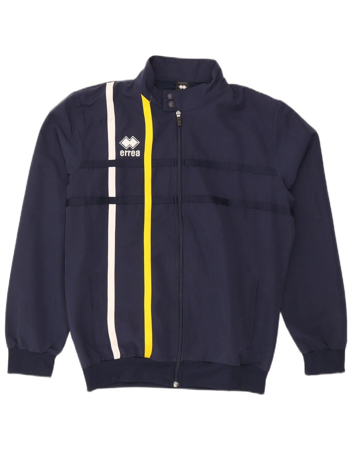 Errea Veste Bomber Homme UK 40 Large Bleu Marine Rayé Polyester