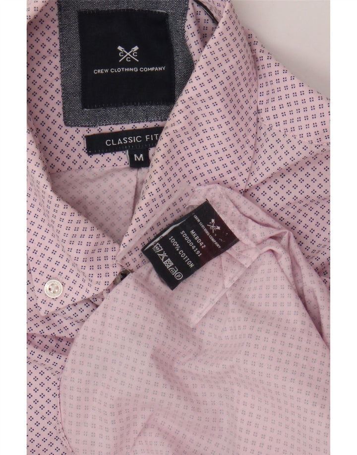 Crew Clothing Chemise Classique Homme Rose Moyen à Pois Coton