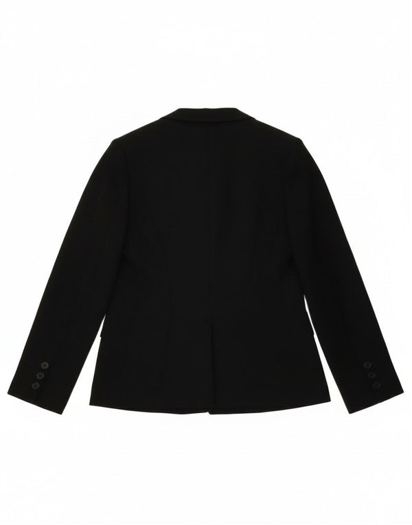 Hobbs Veste Blazer 3 Boutons Femme UK 14 Grand Noir Polyester