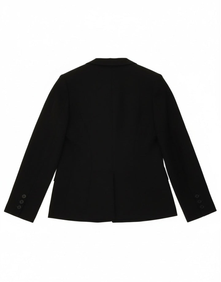 Hobbs Veste Blazer 3 Boutons Femme UK 14 Grand Noir Polyester