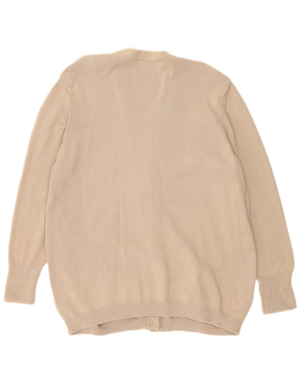 Marks & Spencer Pull Cardigan St. Michael pour Femme UK 20 2XL Coton Beige