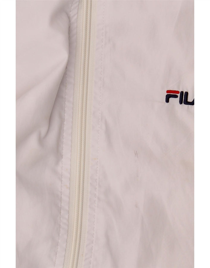 Fila Veste de survêtement pour homme Large Blanc Polyester