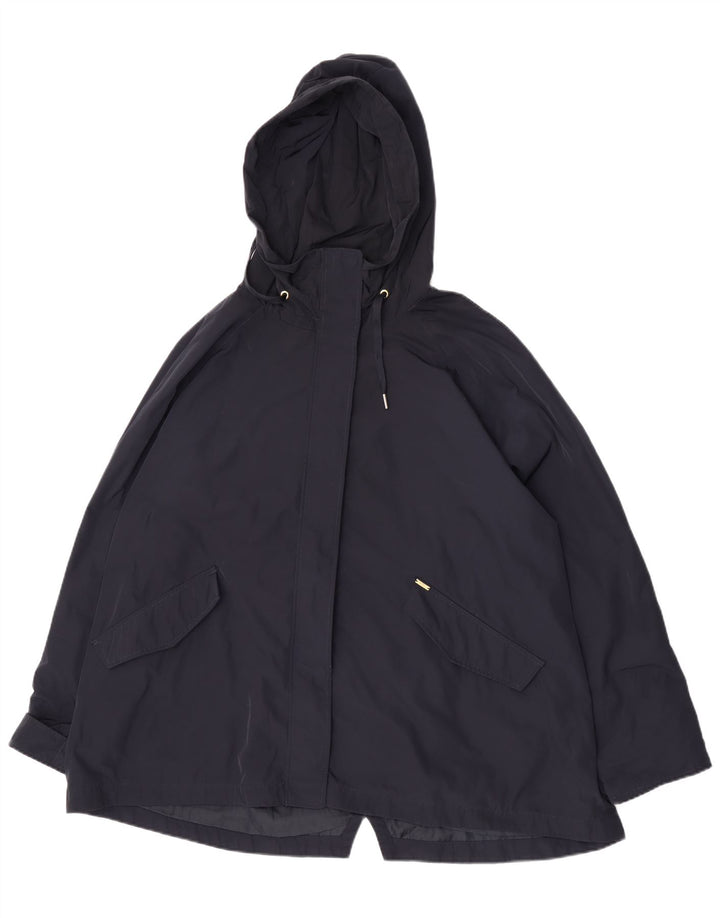 Joules Manteau coupe-vent surdimensionné à capuche pour femme UK 18 XL Bleu marine