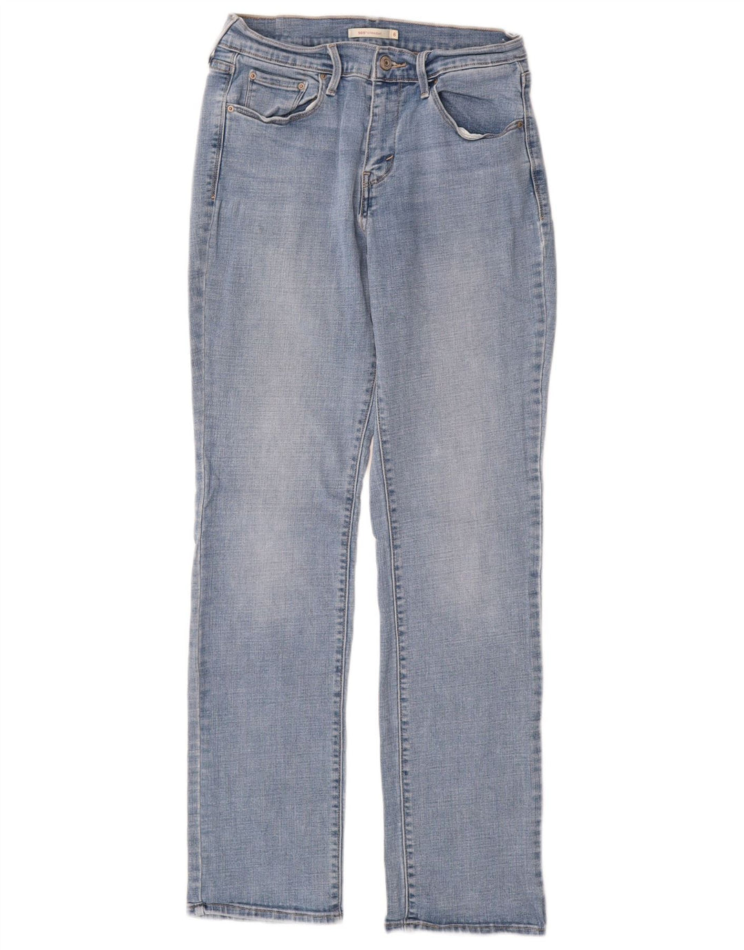 LEVI'S Jean droit 505 pour femme US 8 Medium W29 L32 Bleu Coton