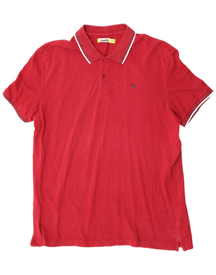 DIADORA Polo Homme 3XL Rouge