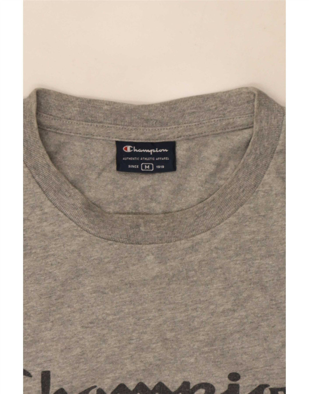 Champion T-Shirt Graphique Homme Gris Moyen