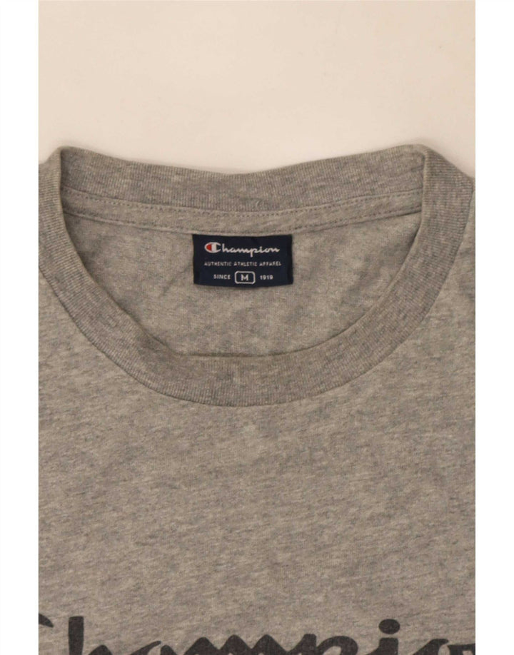 Champion T-Shirt Graphique Homme Gris Moyen