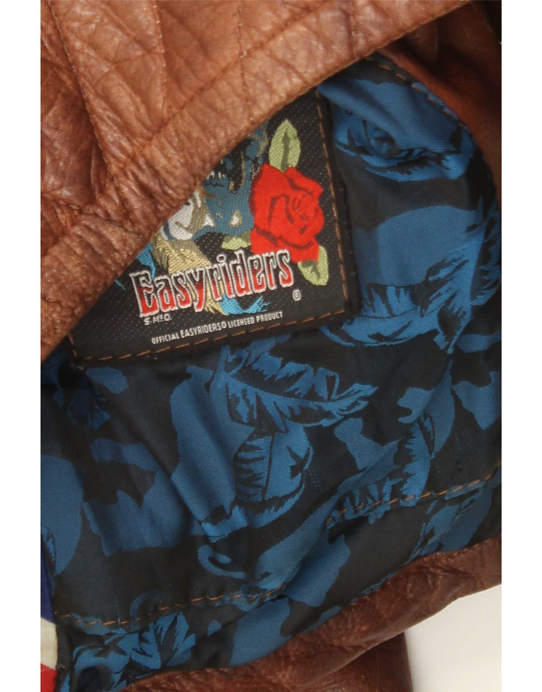 Easyriders Veste de motard en cuir pour homme UK 36 Small Marron