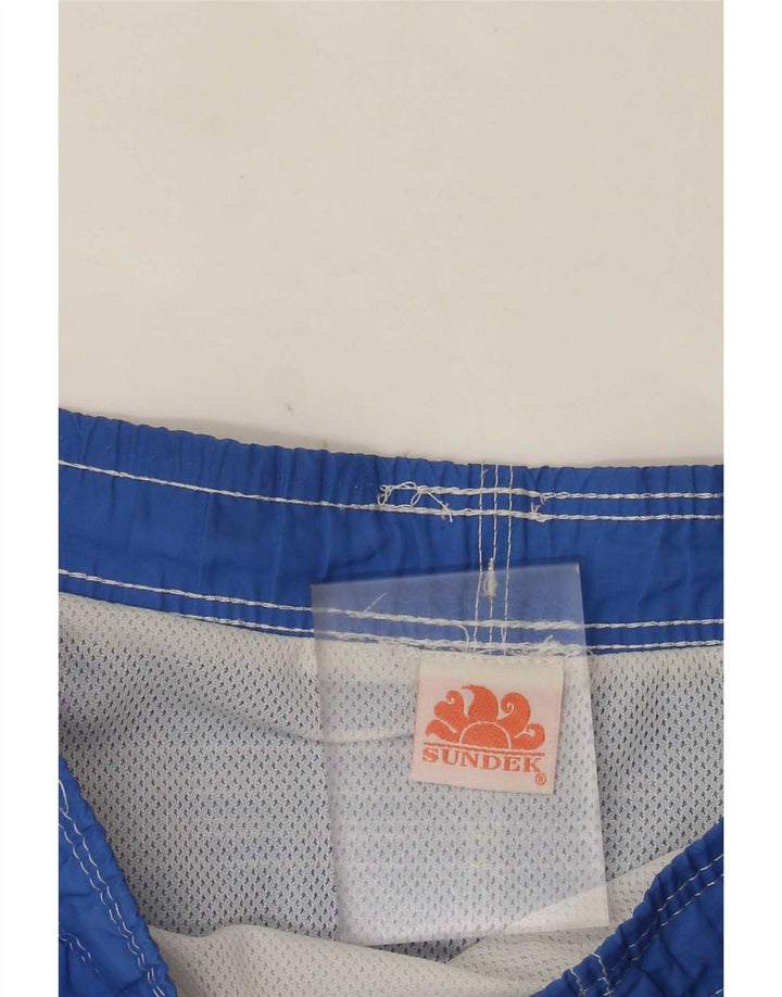 Sundek Short de bain pour homme Large Bleu Colorblock