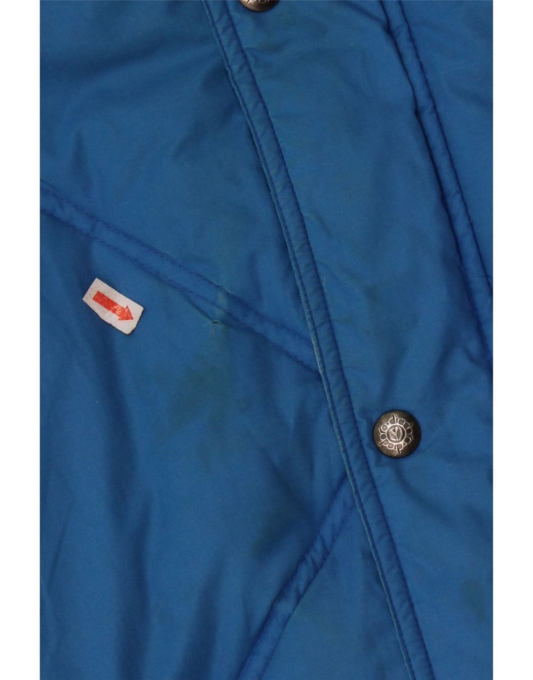 Diadora Veste matelassée réversible à capuche pour homme UK 40 Large Bleu Polyester