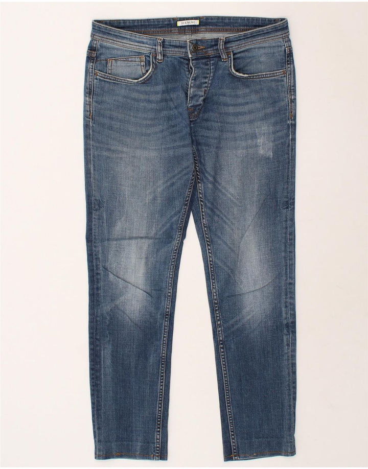 ICEBERG Womens Slim Jeans W31 L28 Blue | Vintage Iceberg | Thrift | Second-Hand Iceberg | Used Clothing | Messina Hembry 