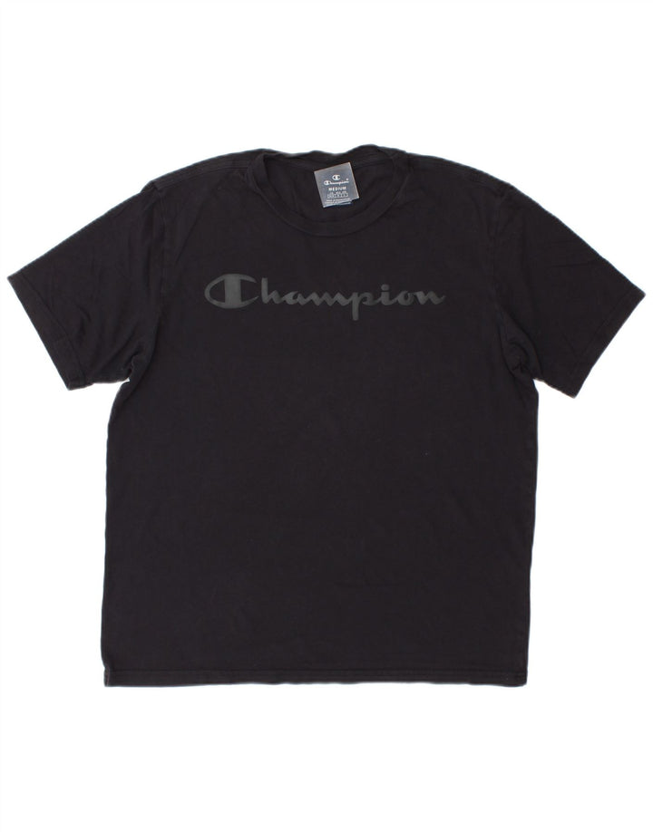 Champion T-Shirt Graphique Homme Bleu Marine Moyen