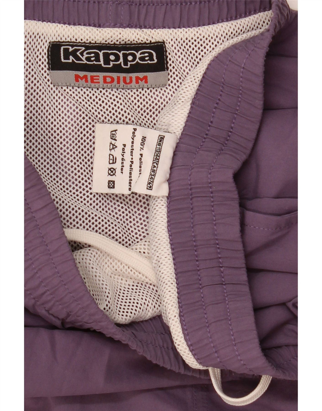Kappa Short de Sport Homme Violet Moyen Polyester