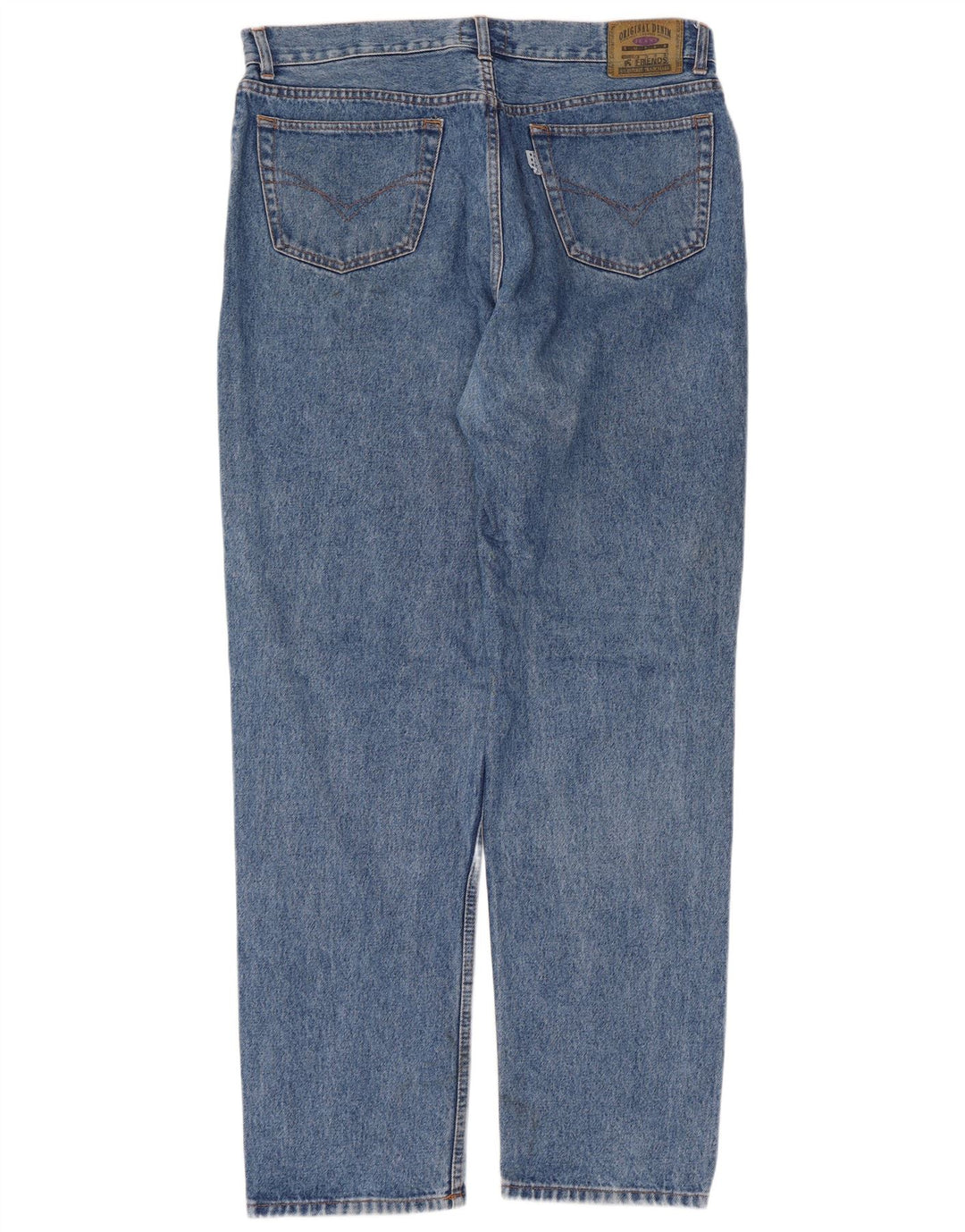 Jean droit homme vintage W38 L34 coton bleu