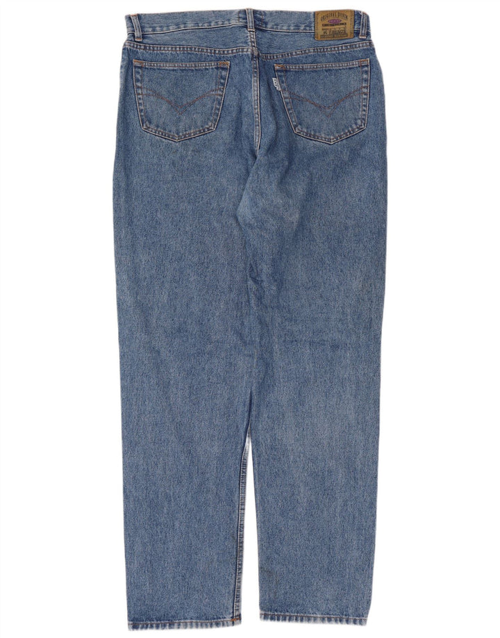 Jean droit homme vintage W38 L34 coton bleu