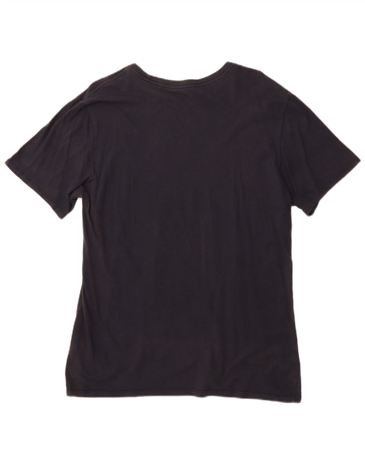 NIKE T-shirt graphique pour hommes, grand, en coton bleu marine