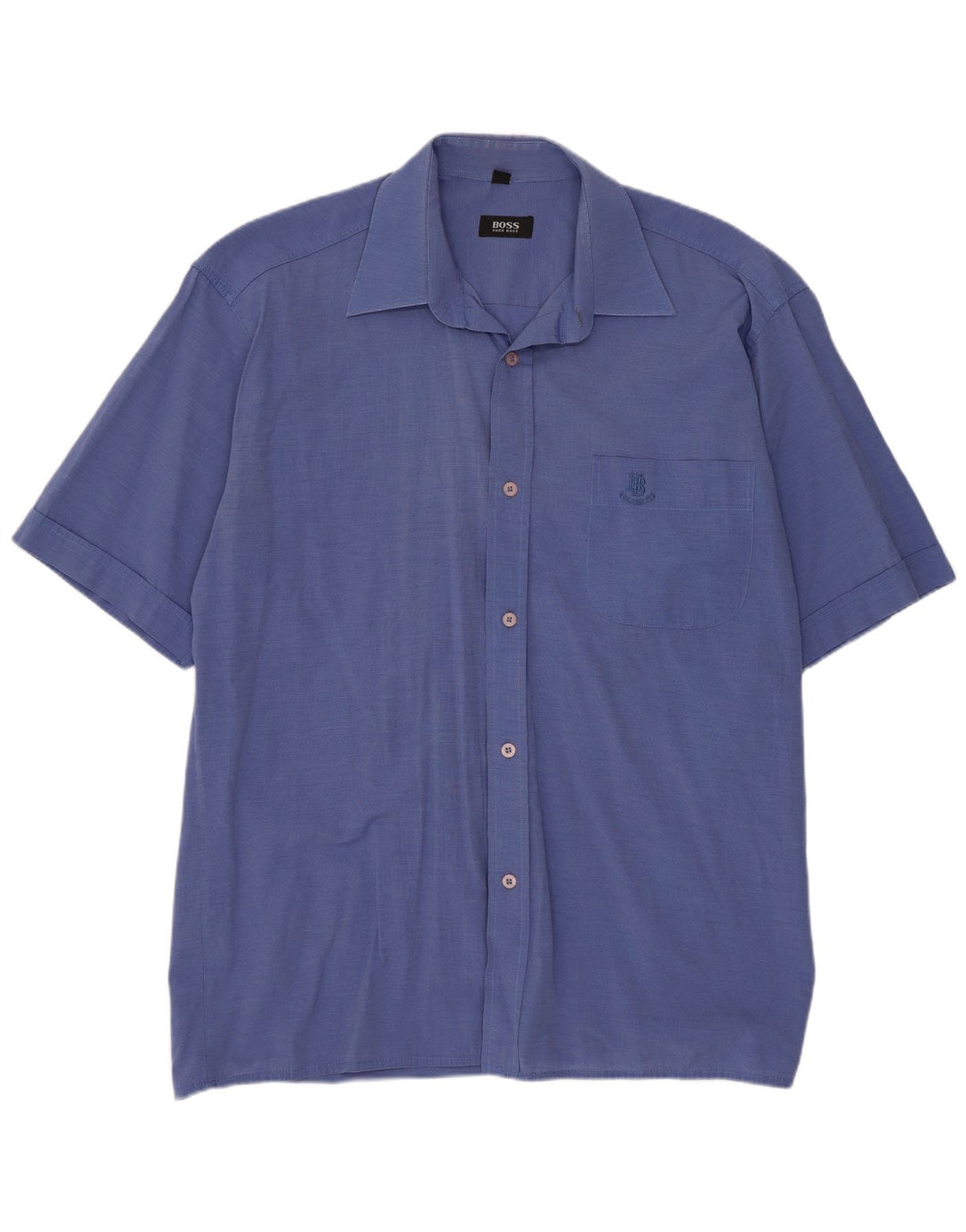 Hugo Boss Chemise à manches courtes Regular Fit Coton bleu moyen