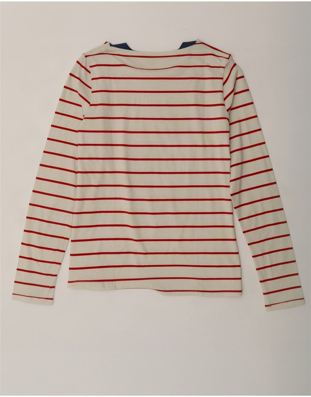Lacoste Femme Top Manches Longues Taille 38 Moyen Off White Rayé Coton
