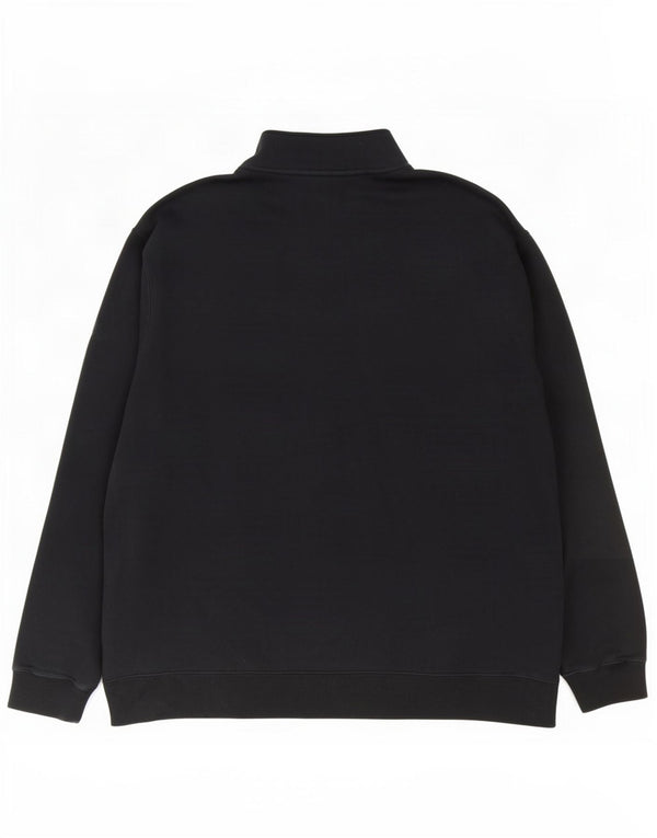 Nike Sweat-shirt à col zippé pour homme 2XL en coton noir