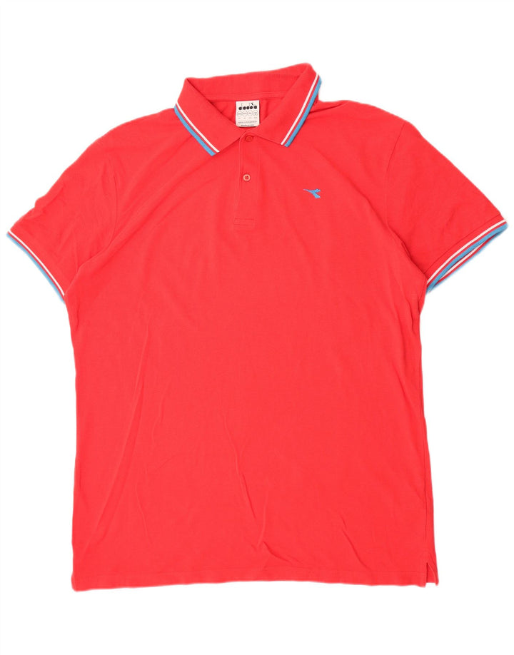 Diadora Polo Homme 3XL Rouge Coton