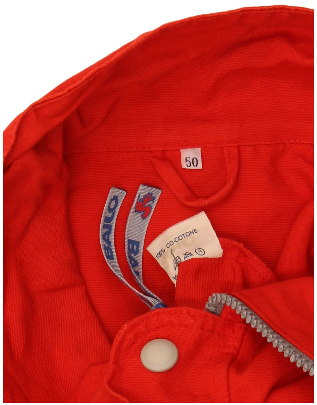 BAILO Mens Windbreaker Jacket IT 50 Large Red Cotton