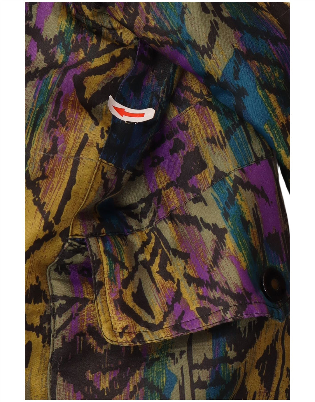 Veste coupe-vent femme vintage EU 40 Moyen Multicolore Géométrique