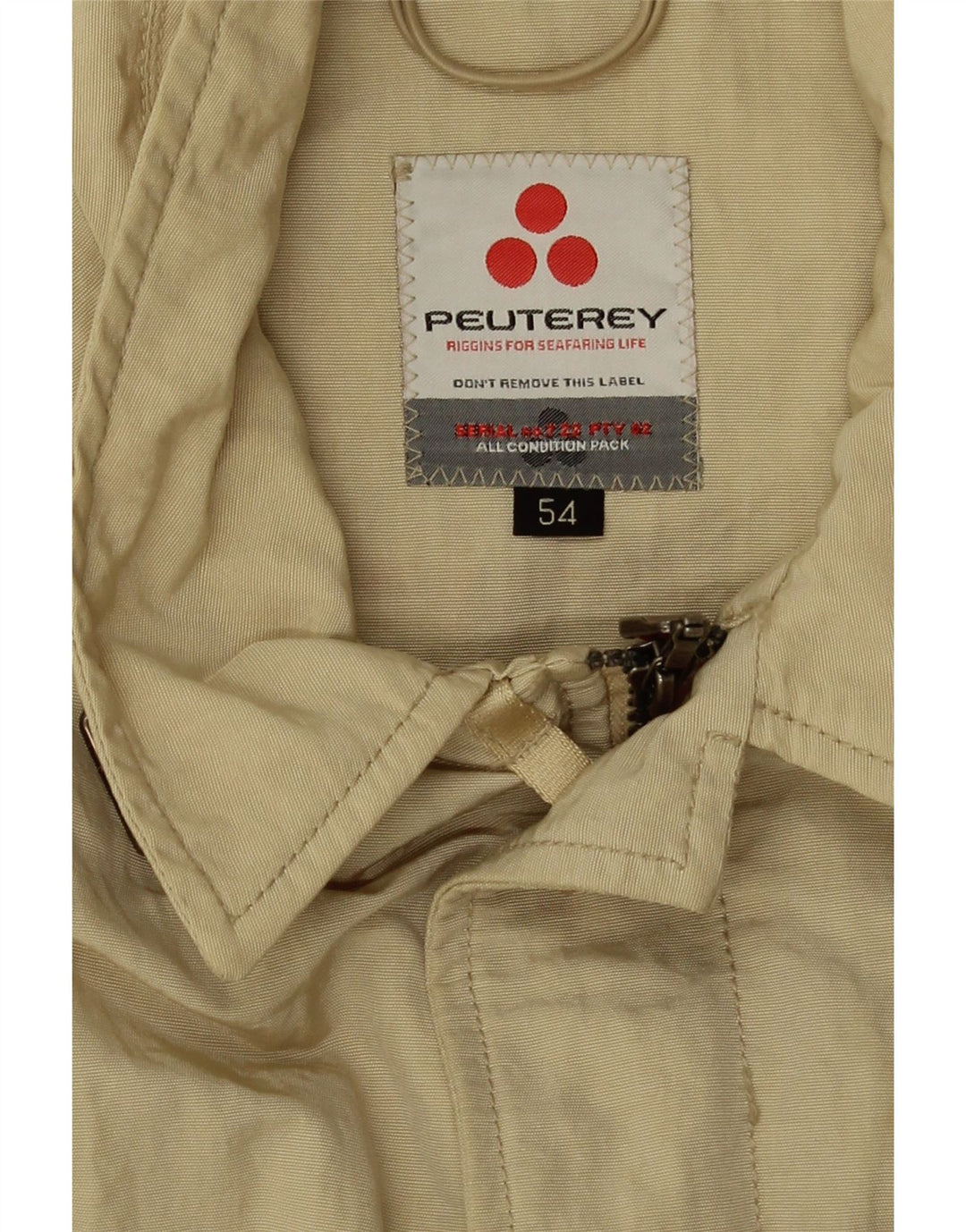 PEUTEREY Veste Bomber Court Femme IT 54 3XL Beige Polyamide