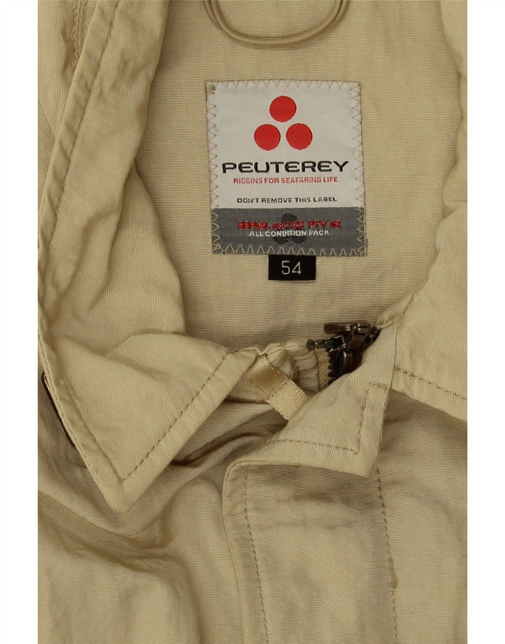 PEUTEREY Veste Bomber Court Femme IT 54 3XL Beige Polyamide