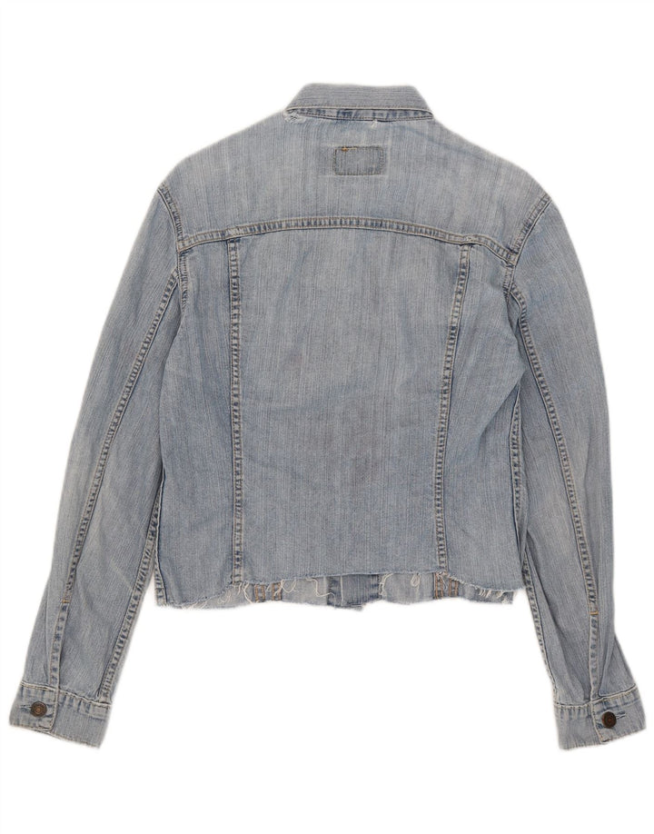 Levi's Veste en jean courte fille 10-11 ans Bleu moyen en coton