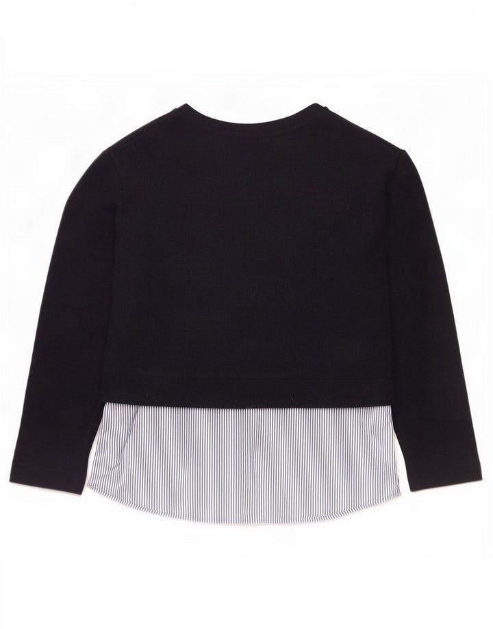 Marks & Spencer Haut à manches longues pour femme UK 44 Large Bleu marine Colourblock