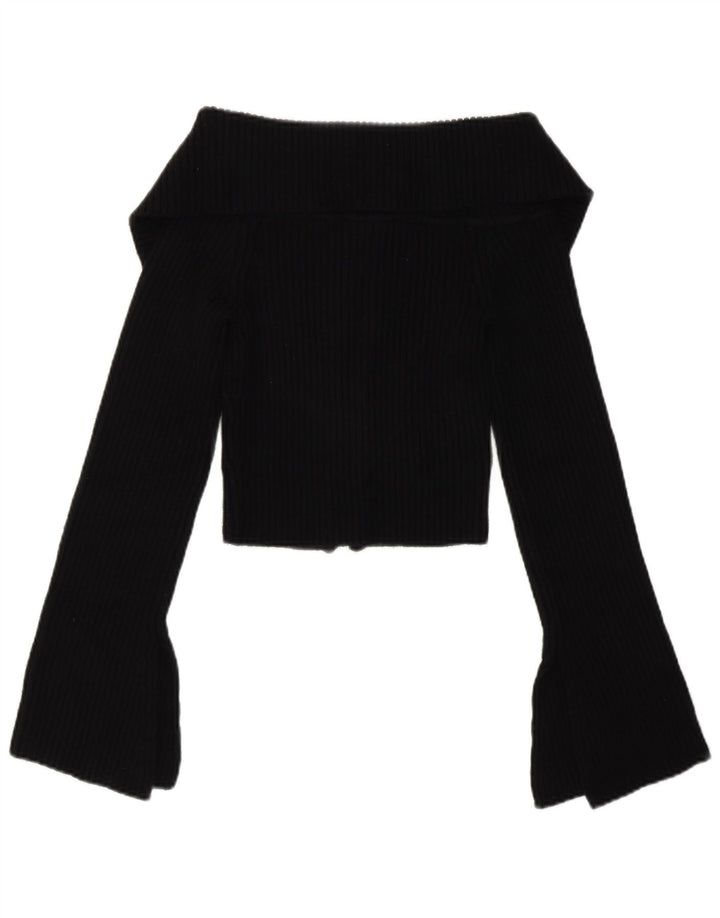 Zara Boléro pour femme UK 12 Medium Noir