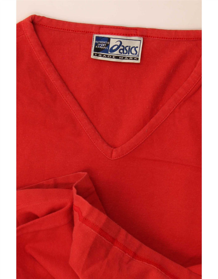 Asics Haut à manches longues pour femme UK 8 Small Rouge