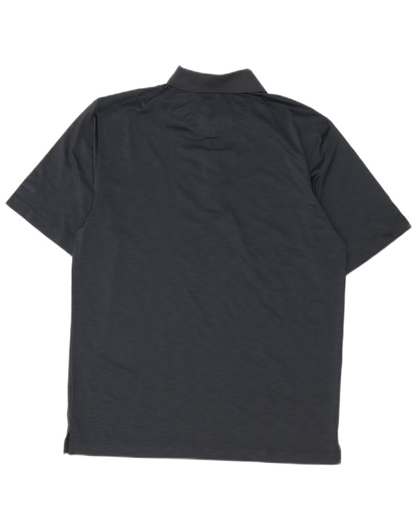 Greg Norman Mens Polo Shirt Small Black Polyester