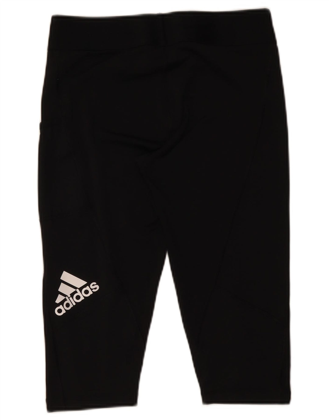 ADIDAS Legging Capri graphique pour femme UK 12/14 Noir moyen
