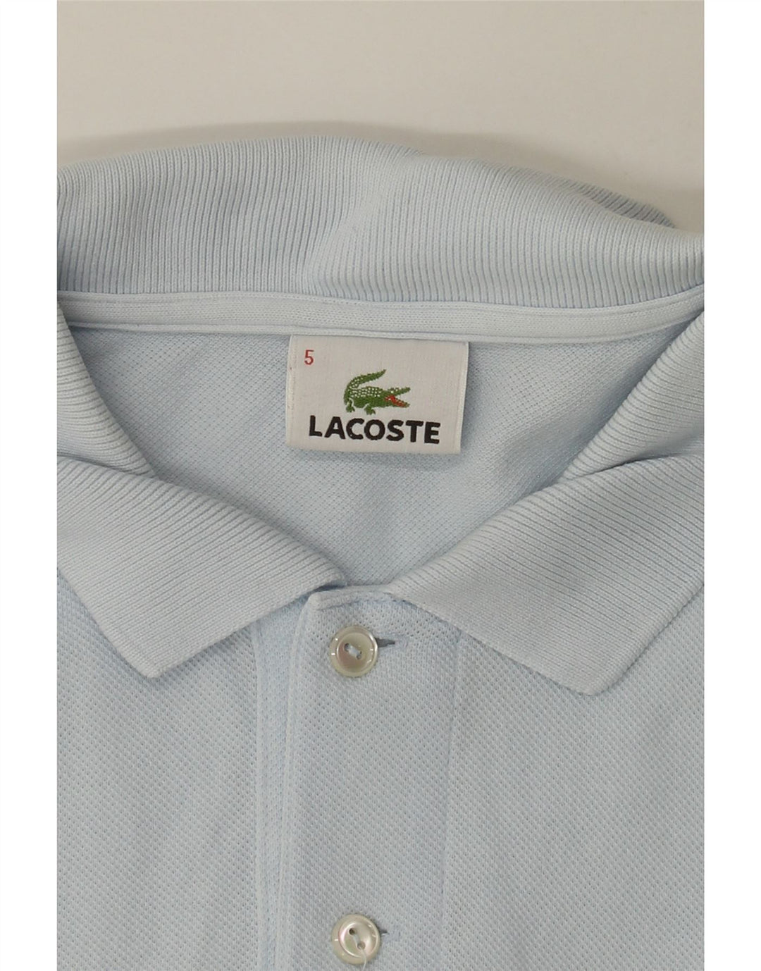 LACOSTE Mens Polo Shirt Size 5 Large Blue Cotton Vintage Lacoste and Second-Hand Lacoste from Messina Hembry 