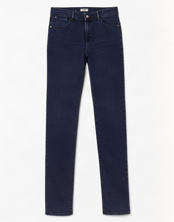 Wrangler Jean Slim Femme W28 L34 Bleu Marine Coton