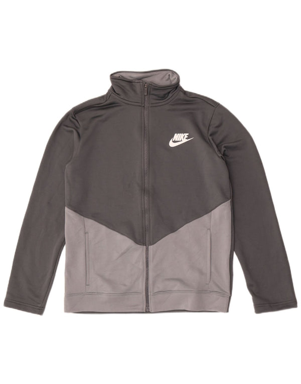 Veste de survêtement Nike pour garçon 13-14 ans XL Gris Colorblock Polyester