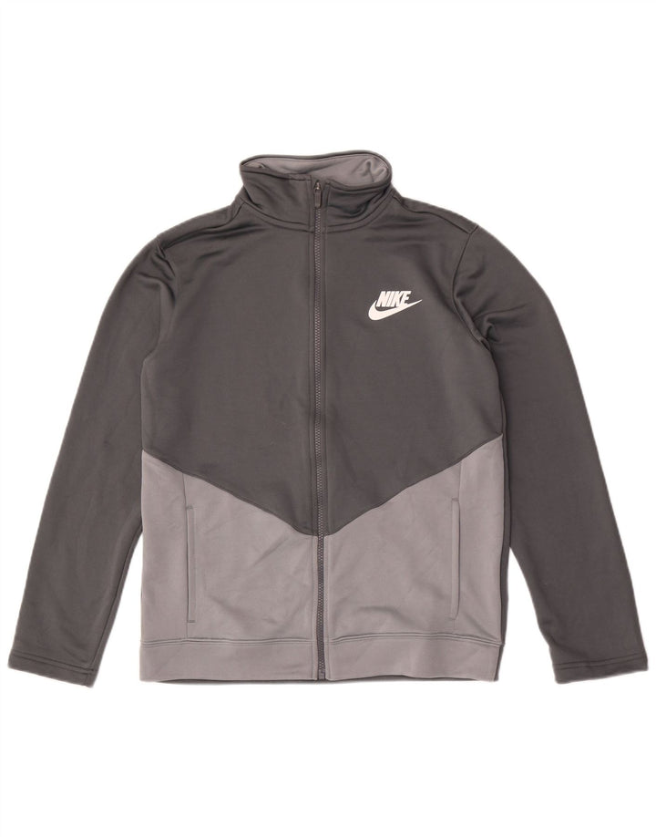 Veste de survêtement Nike pour garçon 13-14 ans XL Gris Colorblock Polyester