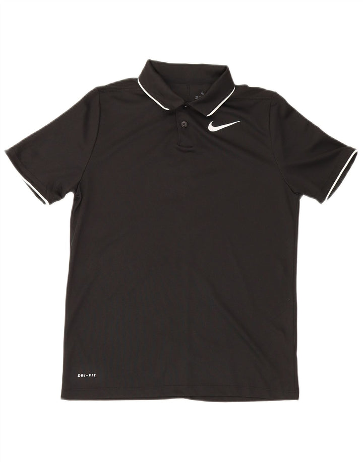 Polo Nike Garçon Dri Fit 12-13 ans Grand Noir Polyester