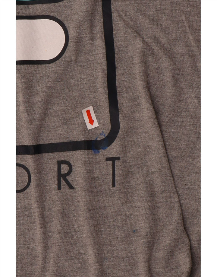 Fila T-shirt graphique pour femme UK 14 Gris moyen