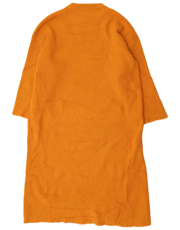 Zara Robe pull surdimensionnée pour femme UK 14 Orange moyen